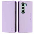 For Infinix Hot 50 4G RC01 Dual-Folded Magnetic Suction RFID Leather Phone Case(Light Purple) - 2