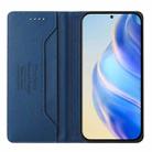 For Infinix Hot 50 Pro+ 4G RC01 Dual-Folded Magnetic Suction RFID Leather Phone Case(Dark Blue) - 3