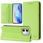 For Infinix Hot 50i 5G / Smart 9 4G RC01 Dual-Folded Magnetic Suction RFID Leather Phone Case(Grass Green) - 1