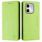 For Infinix Hot 50i 5G / Smart 9 4G RC01 Dual-Folded Magnetic Suction RFID Leather Phone Case(Grass Green) - 2