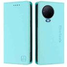 For Infinix Note 12 4G / 12 Pro 4G RC01 Dual-Folded Magnetic Suction RFID Leather Phone Case(Mint Green) - 2