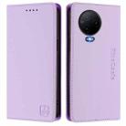 For Infinix Note 12 4G / 12 Pro 4G RC01 Dual-Folded Magnetic Suction RFID Leather Phone Case(Light Purple) - 2