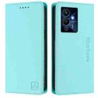 For Infinix Note 12 Pro 5G RC01 Dual-Folded Magnetic Suction RFID Leather Phone Case(Mint Green) - 2