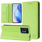 For Infinix Note 12 Pro 5G RC01 Dual-Folded Magnetic Suction RFID Leather Phone Case(Grass Green) - 1