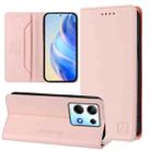 For Infinix Note 30 4G / 5G RC01 Dual-Folded Magnetic Suction RFID Leather Phone Case(Pink) - 1