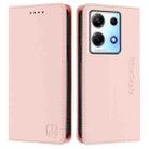 For Infinix Note 30 4G / 5G RC01 Dual-Folded Magnetic Suction RFID Leather Phone Case(Pink) - 2