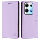 For Infinix Note 30 4G / 5G RC01 Dual-Folded Magnetic Suction RFID Leather Phone Case(Light Purple) - 2