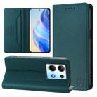 For Infinix Note 30 4G / 5G RC01 Dual-Folded Magnetic Suction RFID Leather Phone Case(Dark Green) - 1