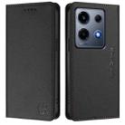 For Infinix Note 30 VIP RC01 Dual-Folded Magnetic Suction RFID Leather Phone Case(Black) - 2