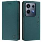 For Infinix Note 30 VIP RC01 Dual-Folded Magnetic Suction RFID Leather Phone Case(Dark Green) - 2