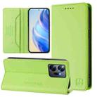 For Infinix Zero 20 RC01 Dual-Folded Magnetic Suction RFID Leather Phone Case(Grass Green) - 1