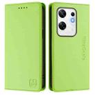 For Infinix Zero 30 4G RC01 Dual-Folded Magnetic Suction RFID Leather Phone Case(Grass Green) - 2