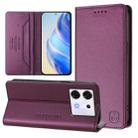 For Infinix Zero 30 5G RC01 Dual-Folded Magnetic Suction RFID Leather Phone Case(Violet) - 1