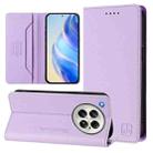 For Infinix Zero 40 4G / 5G RC01 Dual-Folded Magnetic Suction RFID Leather Phone Case(Light Purple) - 1