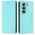 For Infinix Hot 50 5G RC01 Dual-Folded Magnetic Suction RFID Leather Phone Case(Mint Green) - 2