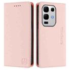 For Infinix Note 50s RC01 Dual-Folded Magnetic Suction RFID Leather Phone Case(Pink) - 2