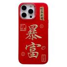 For iPhone 16 Pro New Year Design 3D Gold Stamping IMD Phone Case(Wealthy) - 1