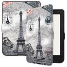 For KOBO Nia 6 inch Colored Drawing Voltage Elastic Texture Horizontal Flip Leather Case(Eiffel Tower) - 1