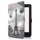 For KOBO Nia 6 inch Colored Drawing Voltage Elastic Texture Horizontal Flip Leather Case(Eiffel Tower) - 2