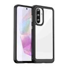 For Samsung Galaxy A56 5G Colorful Series Acrylic Hybrid TPU Phone Case(Black) - 1
