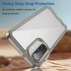 For Samsung Galaxy A17 5G Colorful Series Acrylic Hybrid TPU Phone Case(Transparent Grey) - 3