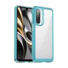 For Samsung Galaxy A17 5G Colorful Series Acrylic Hybrid TPU Phone Case(Transparent Blue) - 1
