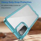 For Samsung Galaxy A17 5G Colorful Series Acrylic Hybrid TPU Phone Case(Transparent Blue) - 3