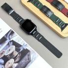 For Apple Watch 46mm / 49mm / 45mm / 44mm T-shaped Magnetic Buckle Stainless Steel Rubber Watch Band(Black Black Buckle) - 3