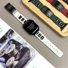 For Apple Watch 46mm / 49mm / 45mm / 44mm T-shaped Magnetic Buckle Stainless Steel Rubber Watch Band(Beige Black Buckle) - 3