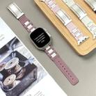 For Apple Watch 42mm / 41mm / 40mm / 38mm T-shaped Magnetic Buckle Stainless Steel Rubber Watch Band(Smoky Purple Starlight Buckle) - 3