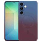For Samsung Galaxy S25 5G Liquid TPU Silicone Gradient MagSafe Phone Case(Blue Purple) - 1