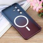 For Samsung Galaxy S25 5G Liquid TPU Silicone Gradient MagSafe Phone Case(Blue Purple) - 3