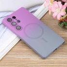 For Samsung Galaxy S25 Ultra 5G Liquid TPU Silicone Gradient MagSafe Phone Case(Purple Grey) - 2