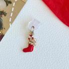 For Type-C Christmas Series Dust Plug(Red Sock) - 1