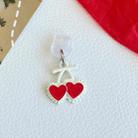 For Type-C Christmas Series Dust Plug(Two Red Hearts) - 1