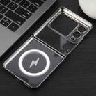 For Huawei nova Flip 6D Glossy Electroplated PC MagSafe Phone Case(Meteorite Black) - 3