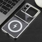 For Huawei nova Flip 6D Glossy Electroplated PC MagSafe Phone Case(Galaxy Silver) - 2