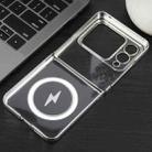 For Huawei nova Flip 6D Glossy Electroplated PC MagSafe Phone Case(Galaxy Silver) - 3