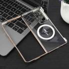 For Honor Magic V2 6D Glossy Electroplated PC MagSafe Phone Case(Desert Gold) - 3