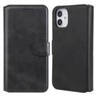 For iPhone 12 mini Classic Calf Texture PU + TPU Horizontal Flip Leather Case, with Holder & Card Slots & Wallet(Black) - 1