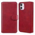 For iPhone 12 mini Classic Calf Texture PU + TPU Horizontal Flip Leather Case, with Holder & Card Slots & Wallet(Red) - 1
