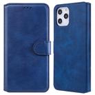 For iPhone 12 Pro Max Classic Calf Texture PU + TPU Horizontal Flip Leather Case, with Holder & Card Slots & Wallet(Blue) - 1