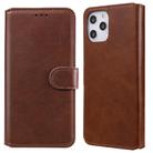 For iPhone 12 Pro Max Classic Calf Texture PU + TPU Horizontal Flip Leather Case, with Holder & Card Slots & Wallet(Brown) - 1