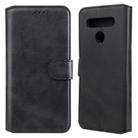 For LG K51S / Q51S Classic Calf Texture PU + TPU Horizontal Flip Leather Case, with Holder & Card Slots & Wallet(Black) - 1