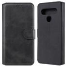 For LG K61 Classic Calf Texture PU + TPU Horizontal Flip Leather Case, with Holder & Card Slots & Wallet(Black) - 1