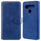 For LG K61 Classic Calf Texture PU + TPU Horizontal Flip Leather Case, with Holder & Card Slots & Wallet(Blue) - 1