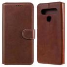 For LG K61 Classic Calf Texture PU + TPU Horizontal Flip Leather Case, with Holder & Card Slots & Wallet(Brown) - 1