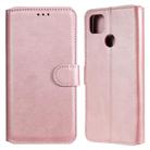 For Xiaomi Redmi 9C Classic Calf Texture PU + TPU Horizontal Flip Leather Case, with Holder & Card Slots & Wallet(Rose Gold) - 1