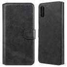 For Xiaomi Redmi 9A Classic Calf Texture PU + TPU Horizontal Flip Leather Case, with Holder & Card Slots & Wallet(Black) - 1