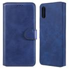 For Xiaomi Redmi 9A Classic Calf Texture PU + TPU Horizontal Flip Leather Case, with Holder & Card Slots & Wallet(Blue) - 1